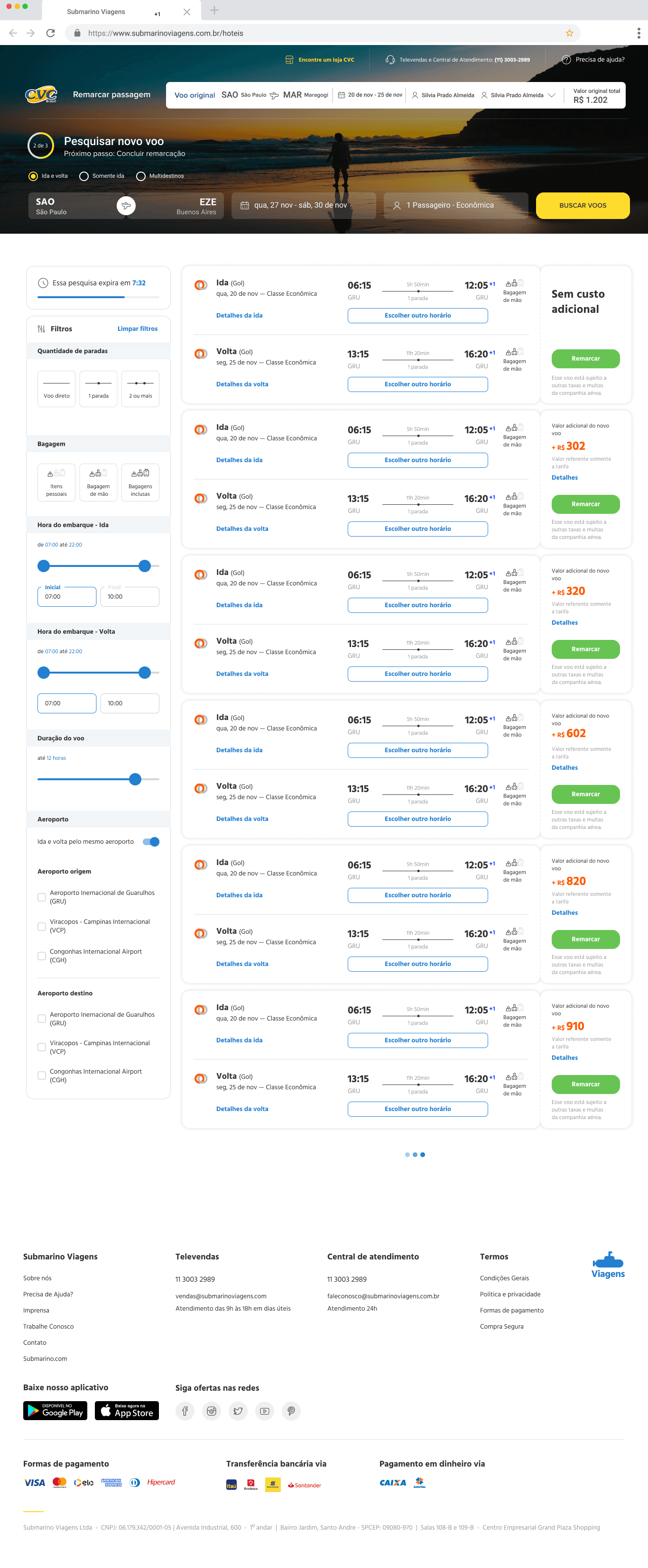 CVC / Submarino Viagens screenshot 2